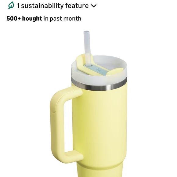 NWT Stanley Lemon Yellow 30 oz Tumbler with Handle - Picture 2 of 5